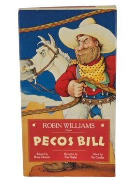 Vintage VHS Robin Williams Reads Pecos Bill 1988 Rabbit Ears Storybook Classics